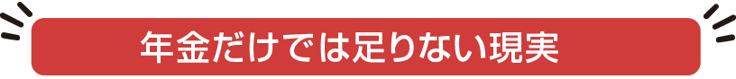 年金だけでは足りない現実